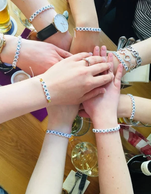 Hochzeitskathi - Hochzeitsarmbänder Team-Braut 4