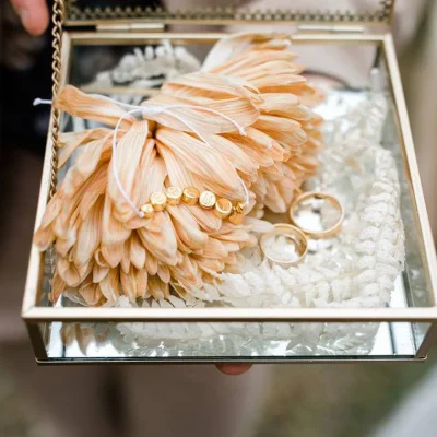 Hochzeitskathi - Ringkästchen gold 3