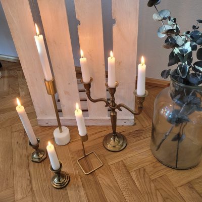 Hochzeitskathi - Kerzenständer gold