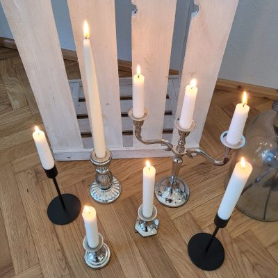 Hochzeitskathi - Kerzenständer silber