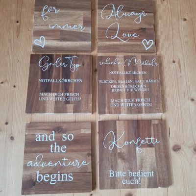 Hochzeitskathi - Holzschilder Hochzeit