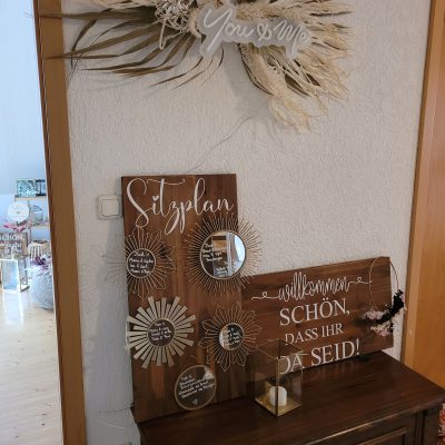 Hochzeitskathi -Neon Schild You & Me
