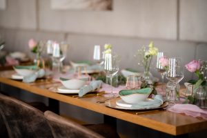 Hochzeitskathi -Ammersee Tischdekoration