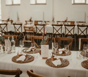 Hochzeitskathi - Tischdekoration Schafhof Wiesentheid